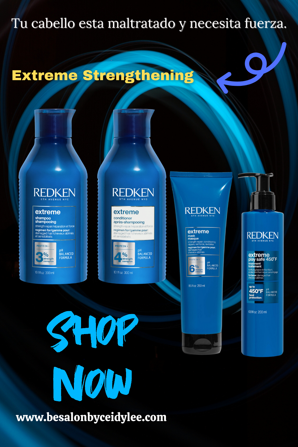 Tu cabello esta maltratado y necesita fuerza. ¿Sí?