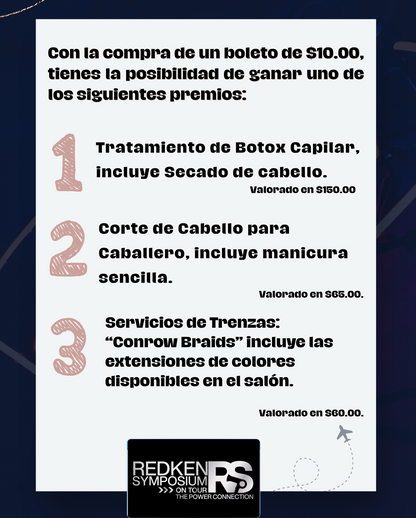 🎟️ Sorteo Pro-Fondos Redken Symposium ✈️